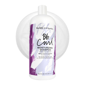 Bumble and bumble Curl Moisturizing Shampoo bottle front showing curl care benefits
