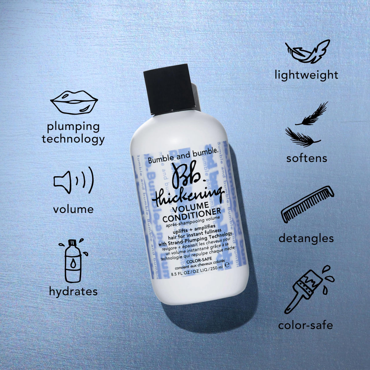 Bumble and bumble Dryspun Texture Spray bottle delivers airy texture