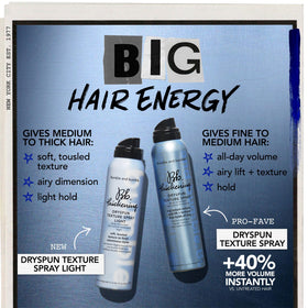 Bumble and bumble Dryspun Texture Spray Light translucent formula adds airy texture.
