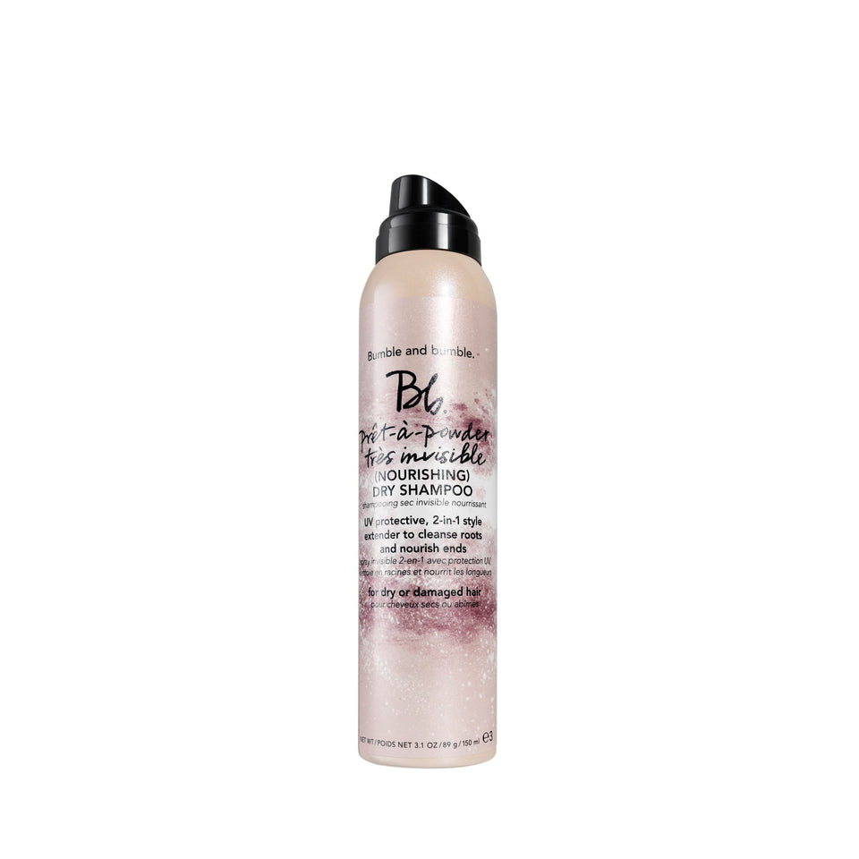 Bumble and bumble Pret-a-powder bottle with oil-absorbing formula.