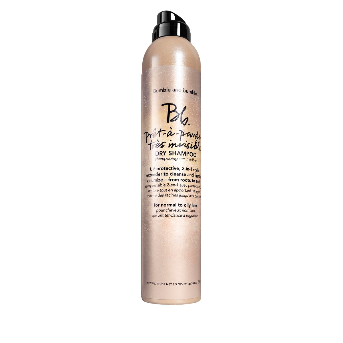 Bumble and bumble Pret-à-Powder bottle absorbs oil for a light refresh
