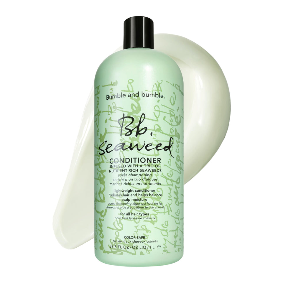 Bumble and bumble Seaweed Hydrating Conditioner bottle delivers lightweight moisture for fine to medium hair