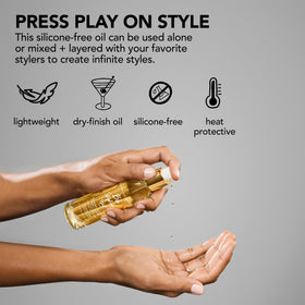 Bumble and bumble Styling Oil heat-protection feature with up to 450F.