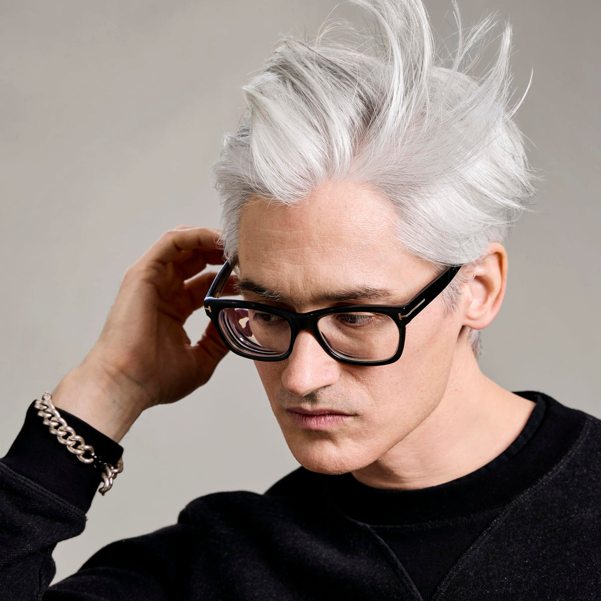 Finish with a light spray for natural sheen and light hold.