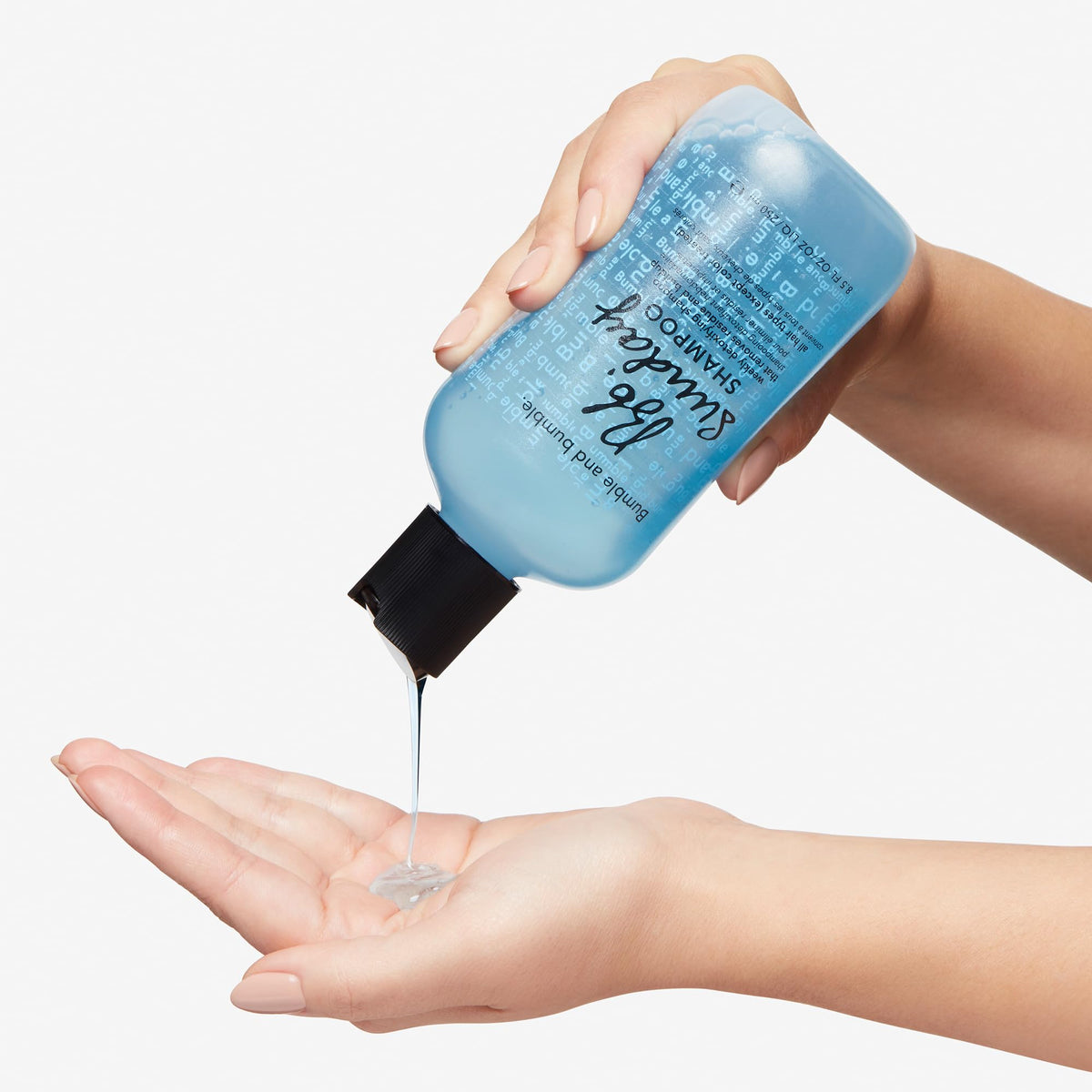 Label on Bumble and bumble Sunday clarifying shampoo shows color-safe claim