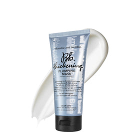 Bumble and bumble Thickening Plumping Mask bottle front boosts volume and hydration.