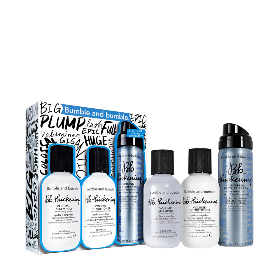 Bumble and bumble Thickening Volume Shampoo bottle adds lift for fine hair