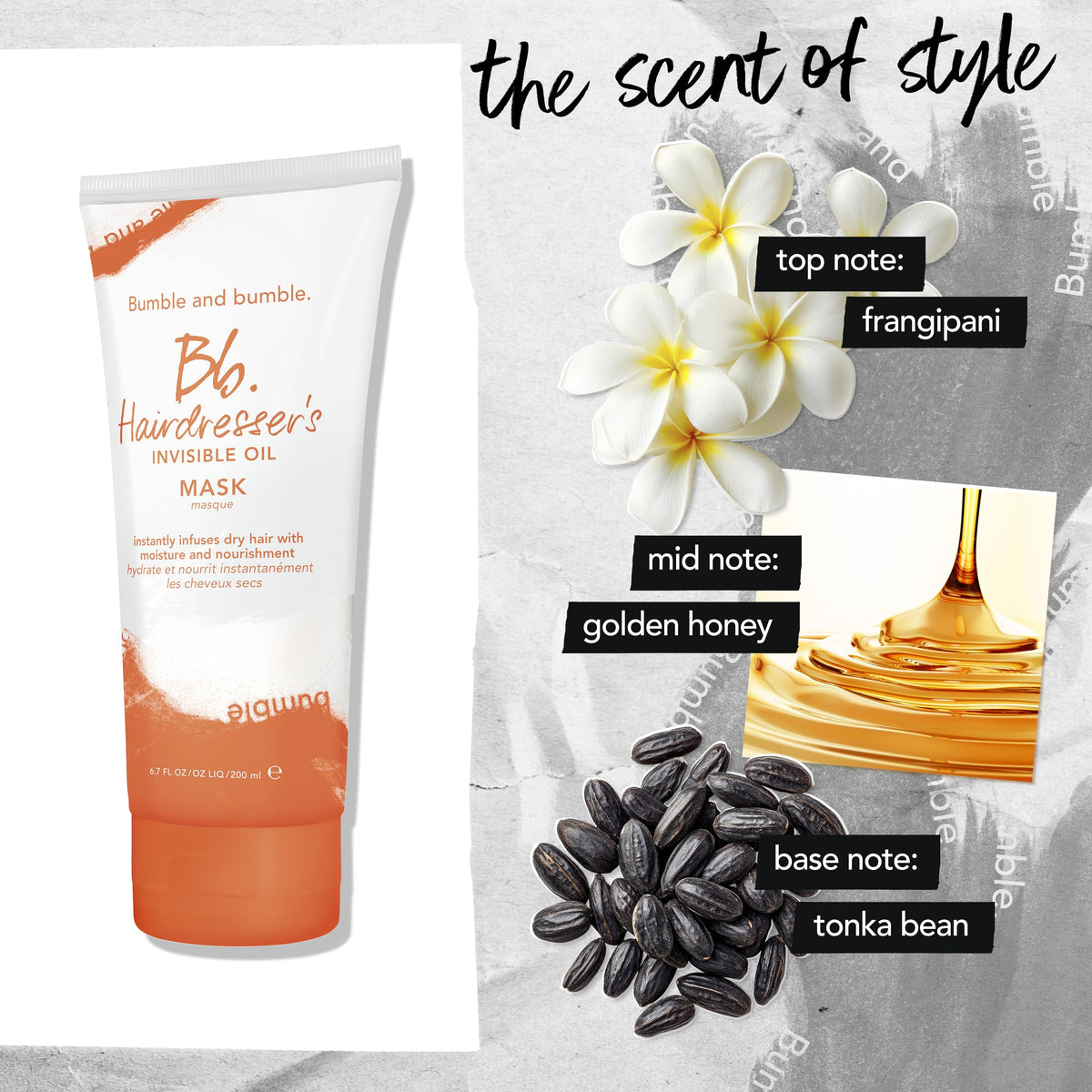 Bumble and bumble Hydrated, smooth hair finish after use.