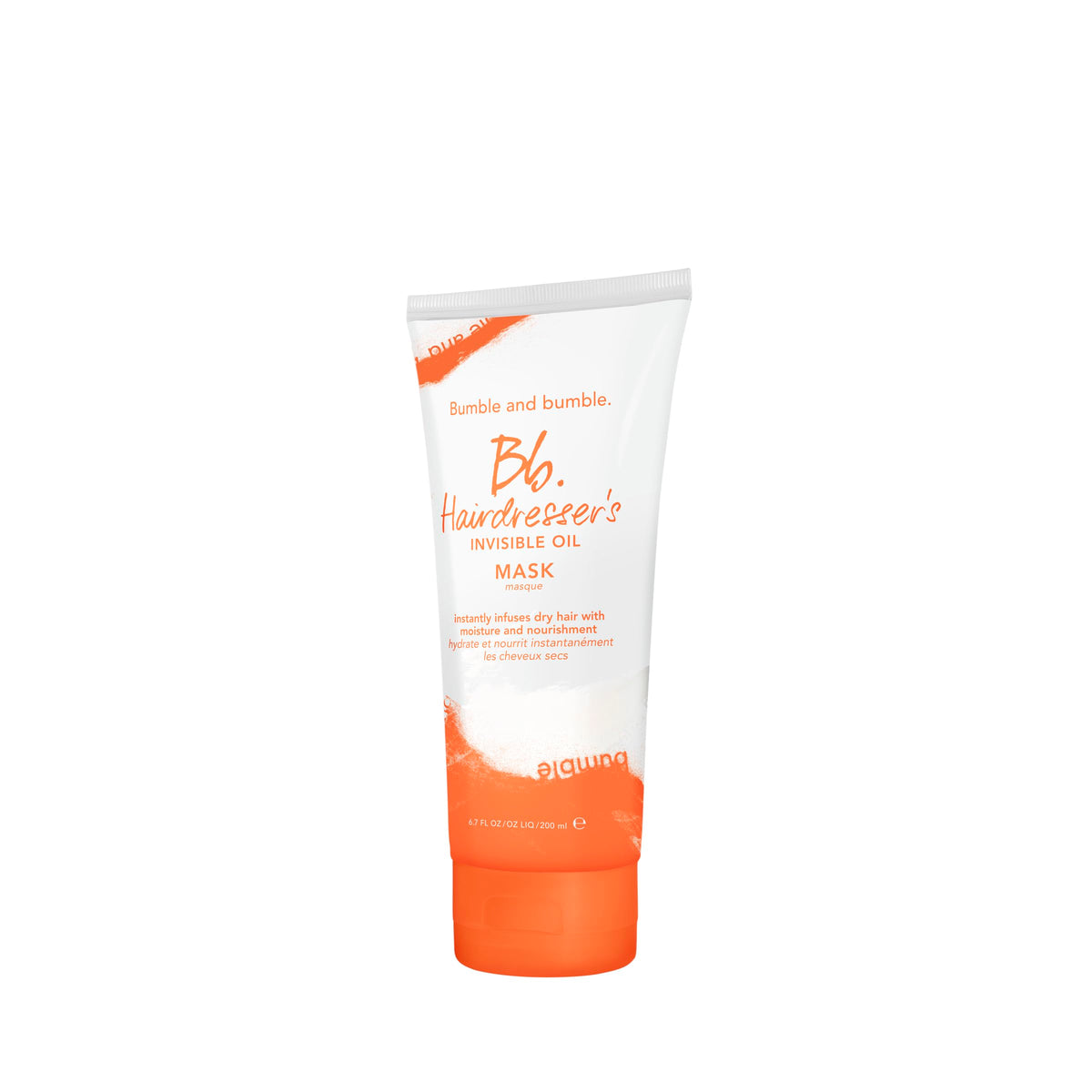 Bumble and bumble Hairdresser's Invisible Oil Hydrating Mask bottle delivers silky hydration.