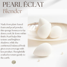 Bumfuzz Pearl Beauty Sponge expands when wet for a softer blending surface.