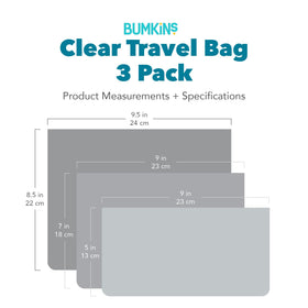 Bumkins travel bag leak-resistant fabric that wipes clean after use