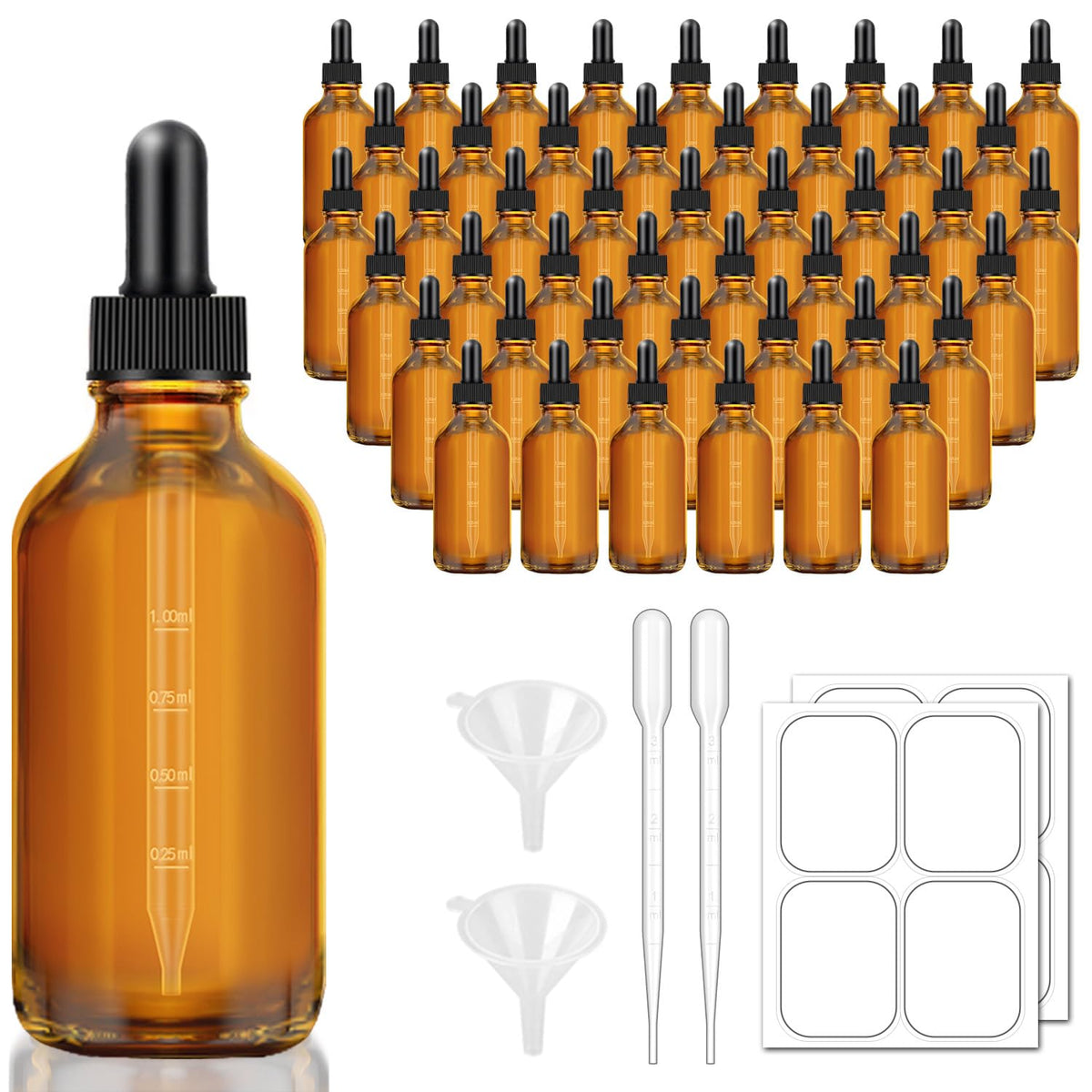 Bumobum 4oz dark amber bottle with measured dropper for precise oil dosing