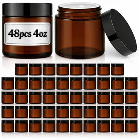 Bumobum amber glass jar with lid for creams