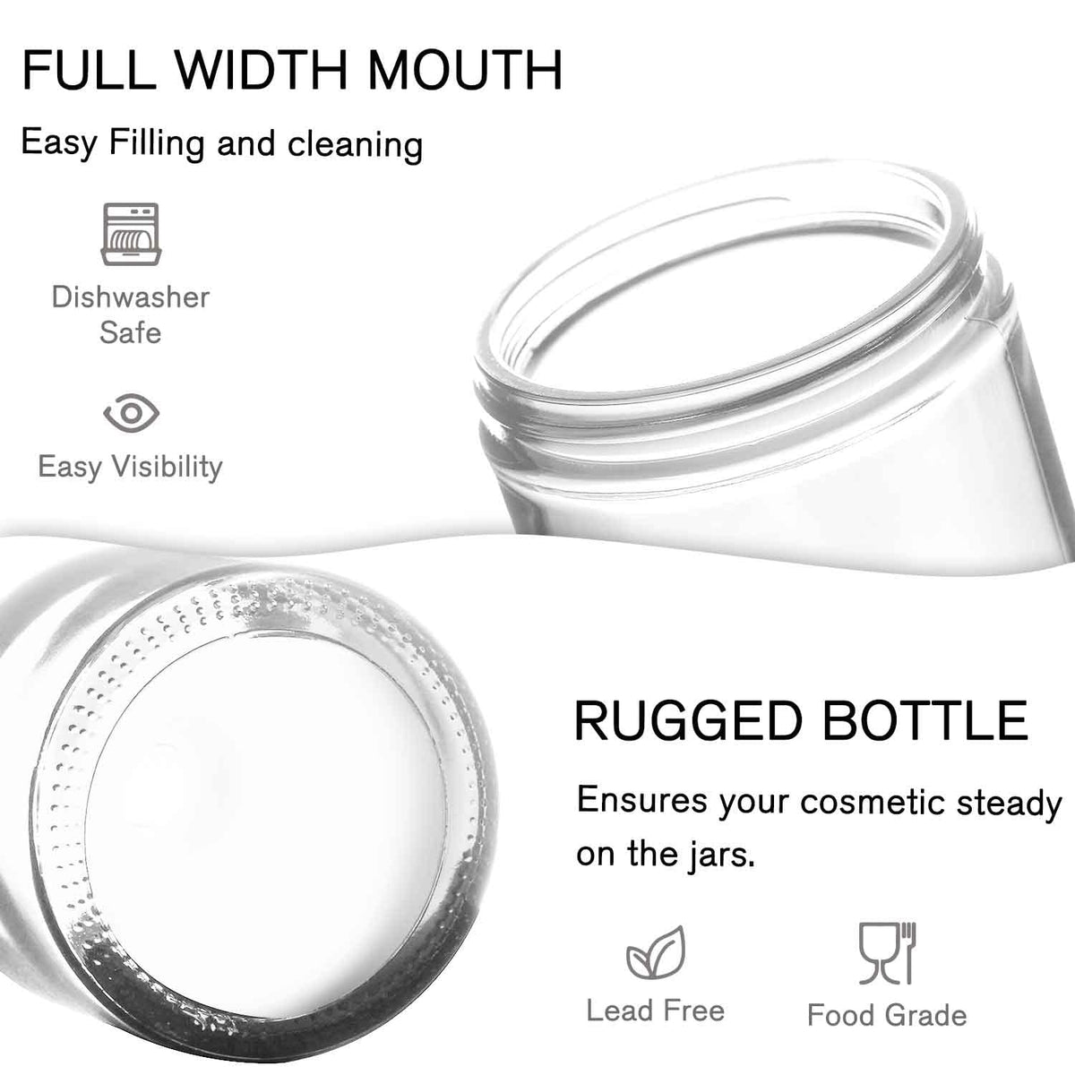 Bumobum clear jar pack with labels and liners, organized storage solutions