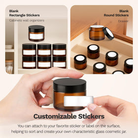 Bumobum label set offers clean black-and-white organization.