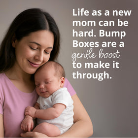Bump Boxes on-the-go bags neatly organize mom and baby essentials.