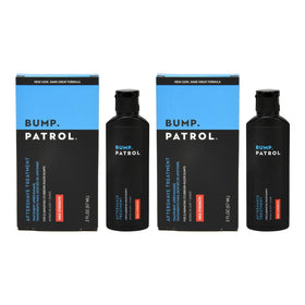 Bump Patrol bottle front view with sleek label for post-shave care.