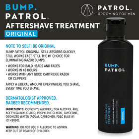 Bump Patrol serum application on skin shows easy daily use.