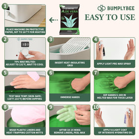 BUMPLYBEE aloe vera wax offers a non-greasy feel after use