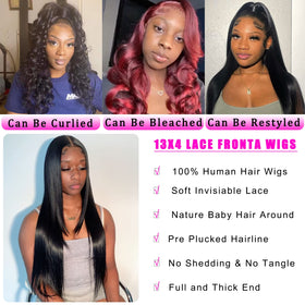 bungiol 180% density straight wig offers full, voluminous styling with easy maintenance