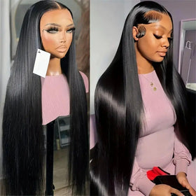 bungiol straight lace front wig 13x4 for natural hairline and versatile styling