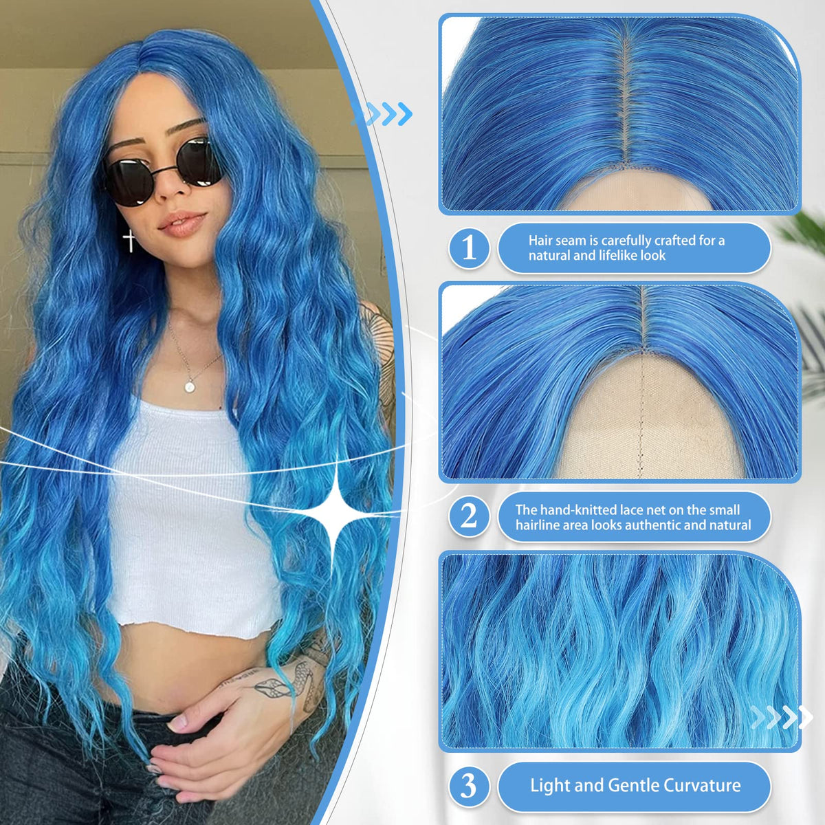 BUPPLER wig cap inside closeup highlights adjustable secure fit.