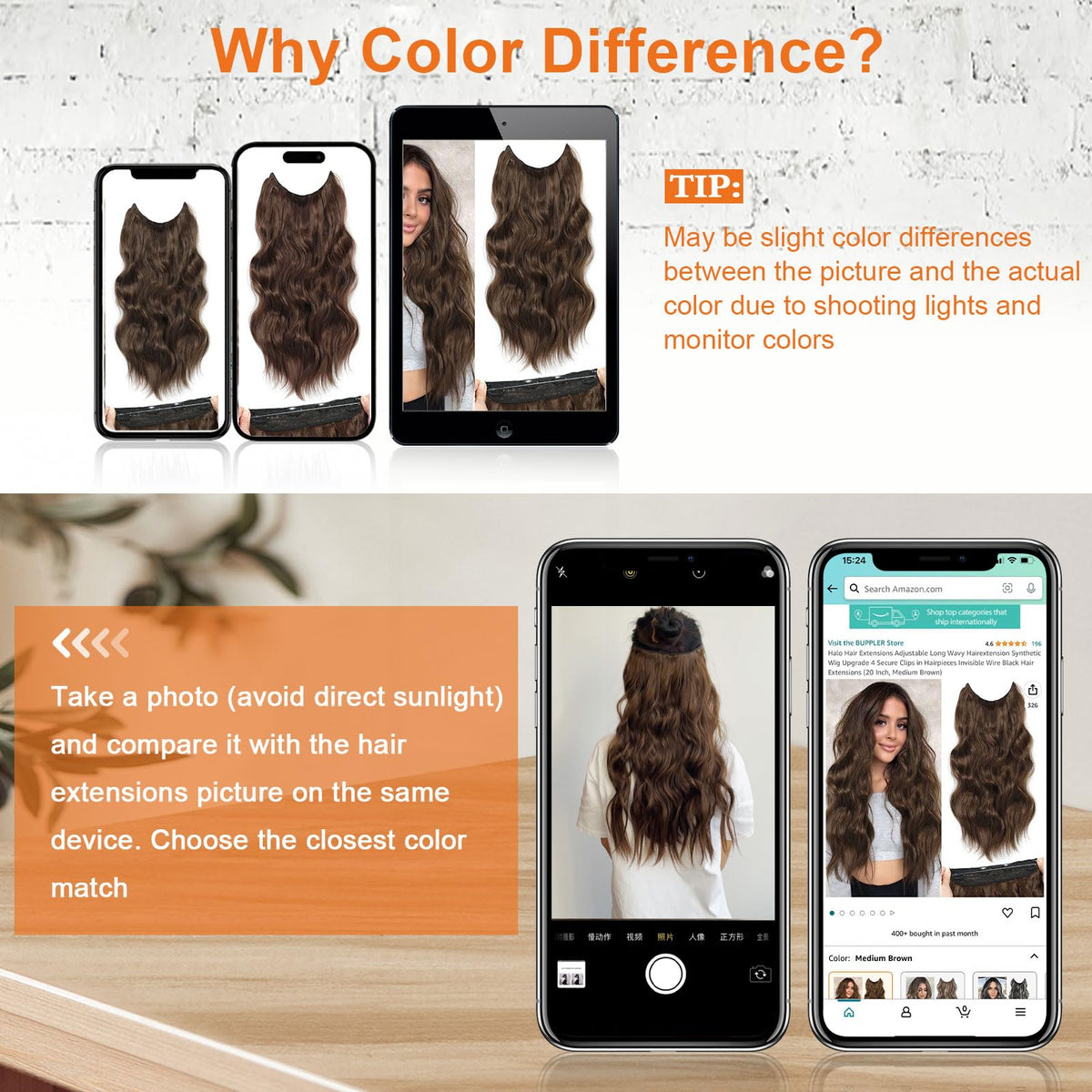 BUPPLER Halo four-clip in wefts for secure versatile styling