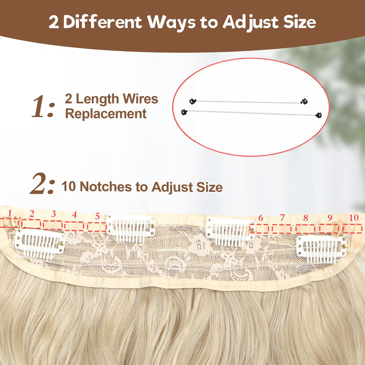 BUPPLER Halo adjustable notches with 4 BB clips for a customizable fit.