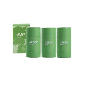 Bupposes Green Tea Mask Stick packaging showcases portable design for on-the-go cleansing and oil balance.