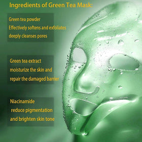 Travel-friendly 3-piece set of Bupposes Green Tea Mask Stick fits in a bag.