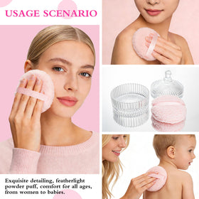 BUQ gift-ready powder puff set ideal for gifting and daily routines.