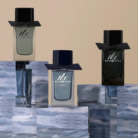 Close-up notes of Tarragon and Cinnamon in Mr. Burberry EDP.