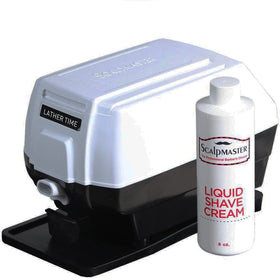 Burmax Lather Time push-button dispensing for quick, consistent lather.