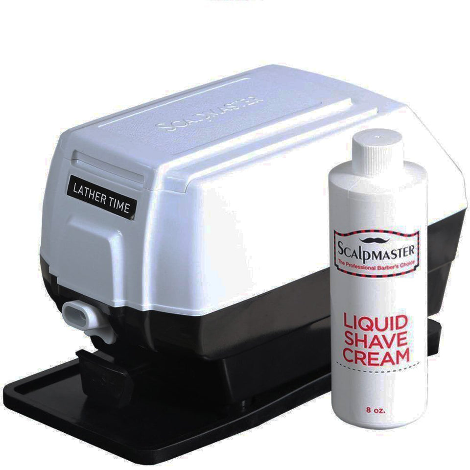 Burmax Lather Time push-button dispensing for quick, consistent lather.