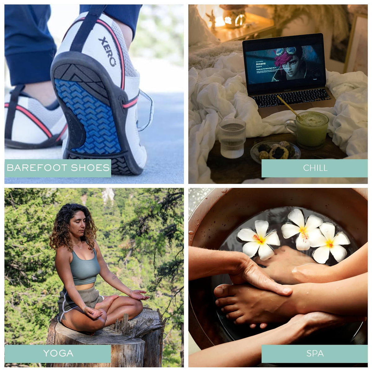 Burning Barefoot foot alignment socks provide gentle toe alignment for everyday use.
