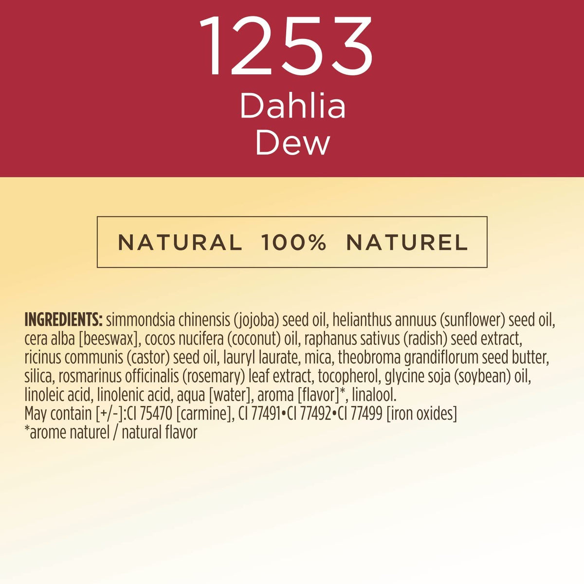 Burts Bees All Aglow Lip & Cheek Stick Dahlia Dew twist-up action