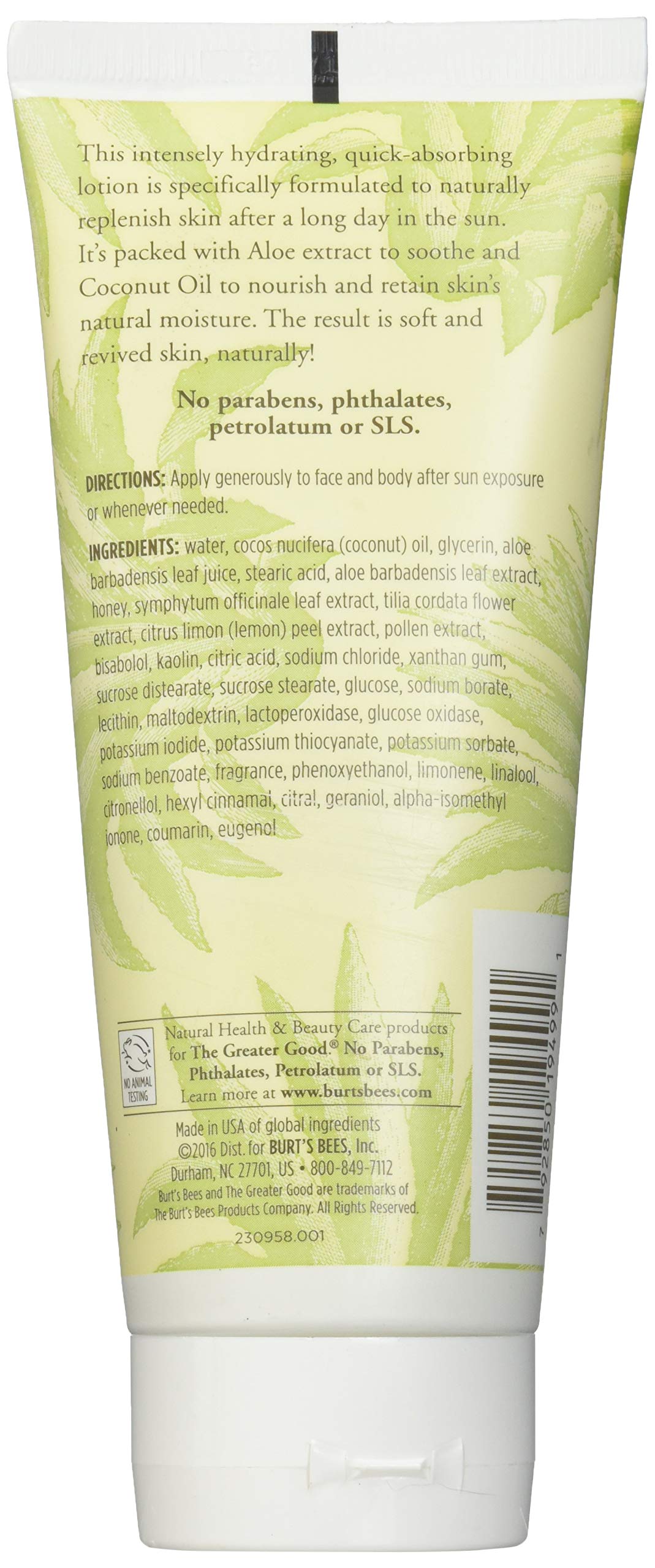 Burt's Bees Aloe & Coconut After Sun Soother Pack of 3 for easy after-sun relief for the family.