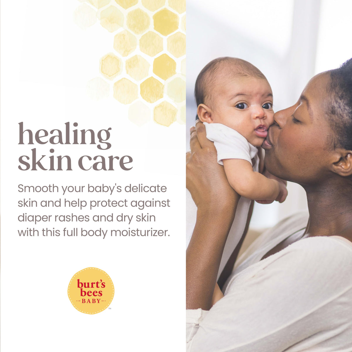 Burt's Bees Baby ointment smooths and softens tiny cheeks and elbows
