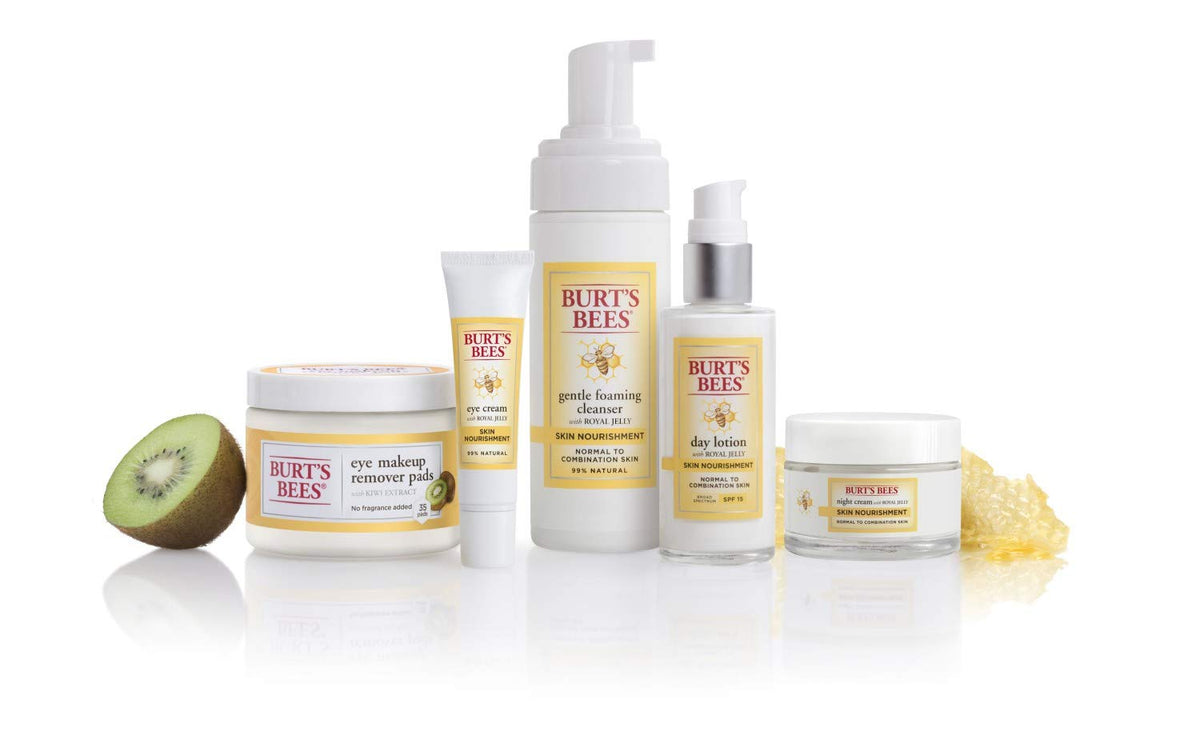 Burt's Bees eye cream daily use, fragrance-free, suitable for sensitive skin.