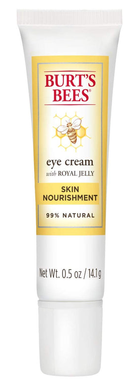 Burt's Bees eye cream fragrance-free tube provides soothing under-eye hydration.
