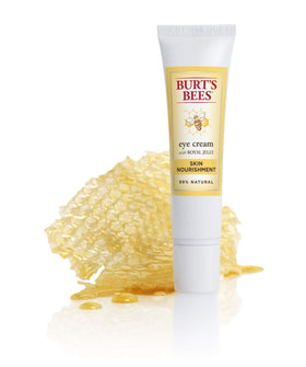 Burt's Bees eye cream on skin delivers natural nourishment without heaviness.