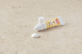 Burt's Bees eye cream royal jelly ingredients graphic highlights nourishing vitamins A, B2, E.