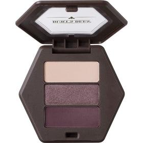 Burt's Bees Countryside Lavender eye shadow palette open with three lavender tones for easy daily definition