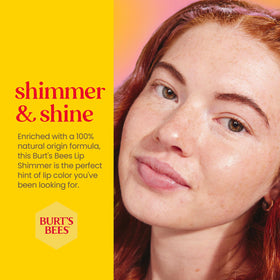 Pocket-friendly Burt's Bees Lip Shimmer for on-the-go moisture.