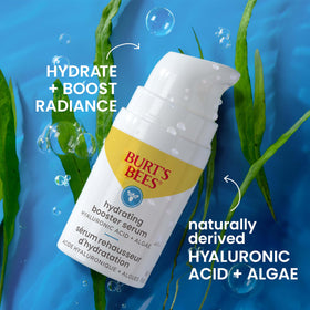 Burt's Bees Hyaluronic Acid Serum dropper in use for easy application