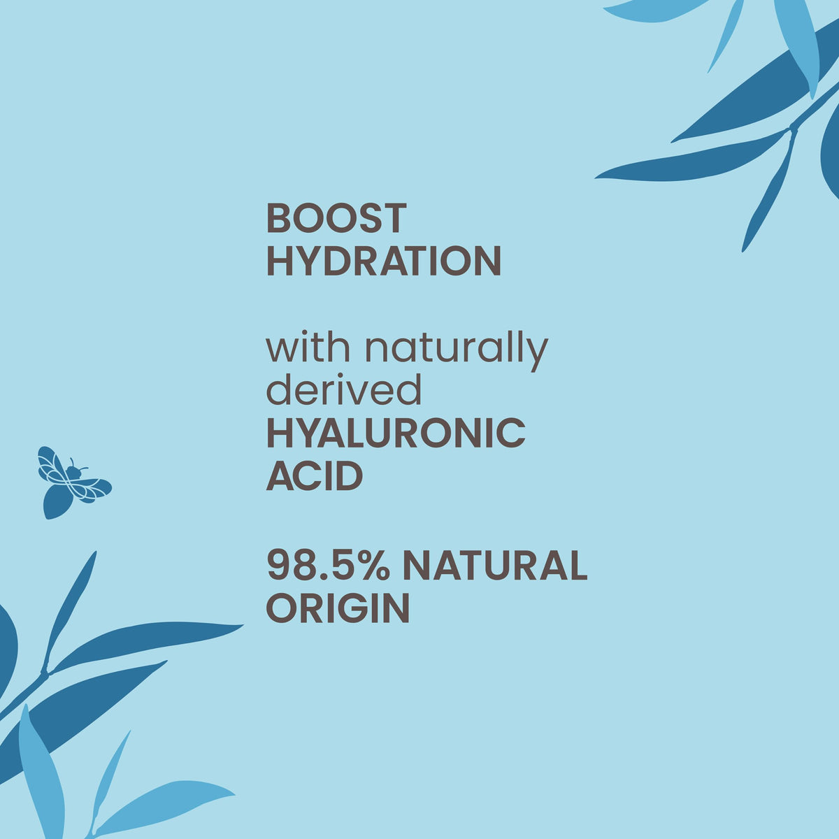 Burt's Bees Hyaluronic Acid Serum glass bottle highlighting premium hydration