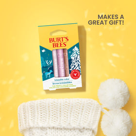 Burt's Bees Kissable Color Frosty champagne shade tube adds luminous shimmer.