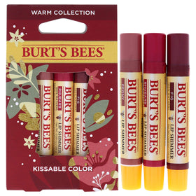 Burt's Bees Kissable Color Warm Peony lip shimmer adds color and hydration for everyday wear.
