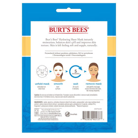 Kiwi extracts highlight natural hydration in Burt's Bees mask.