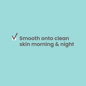 Morning and night use illustration shows easy daily ritual.
